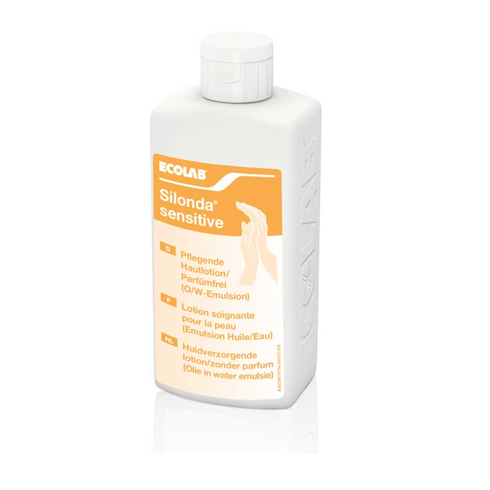 Silonda Sensitive Hautpflege-Lotion, von Ecolab, 500ml Flasche