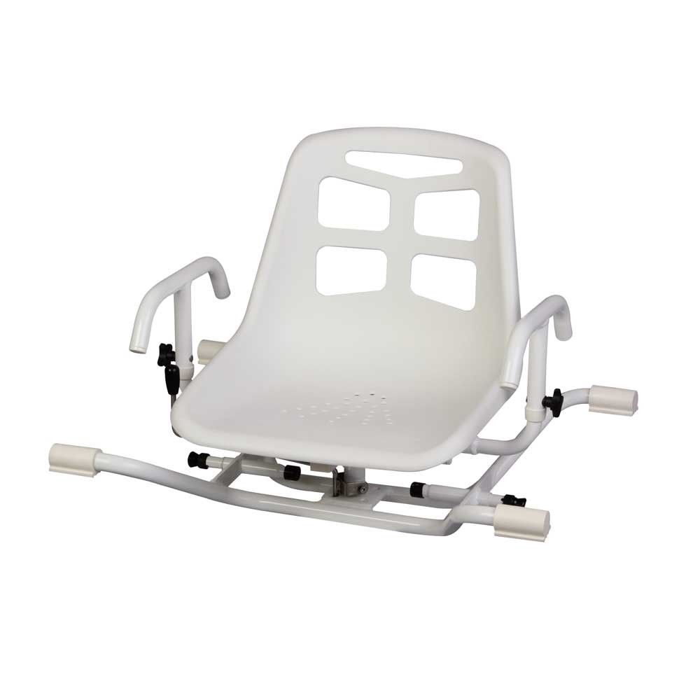 Behrend Badewannensitz Aluminium, Stuhlform, 360 Grad drehbar, 100 kg