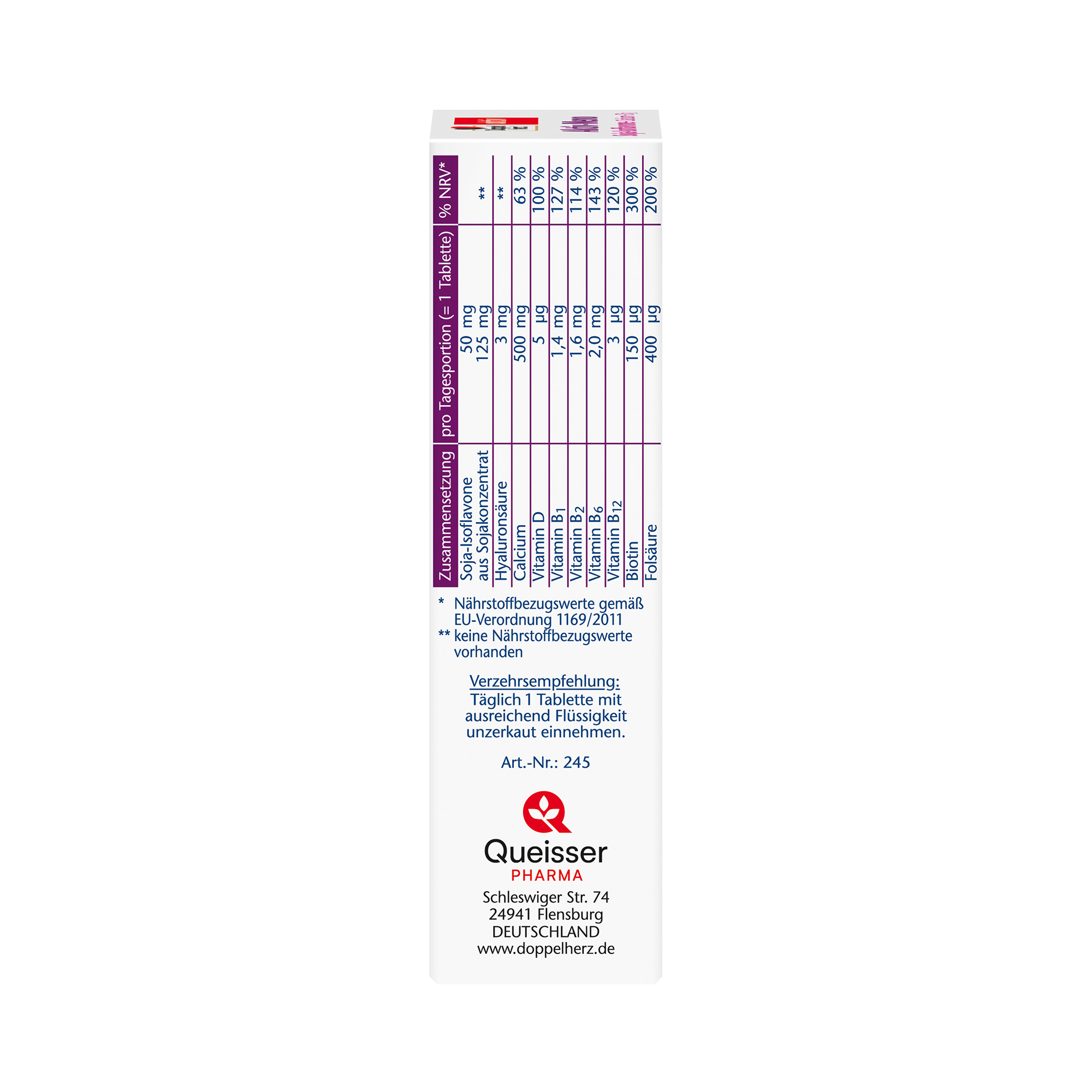 Doppelherz Aktiv-Meno Soja-Isoflavone, 30 Tabletten