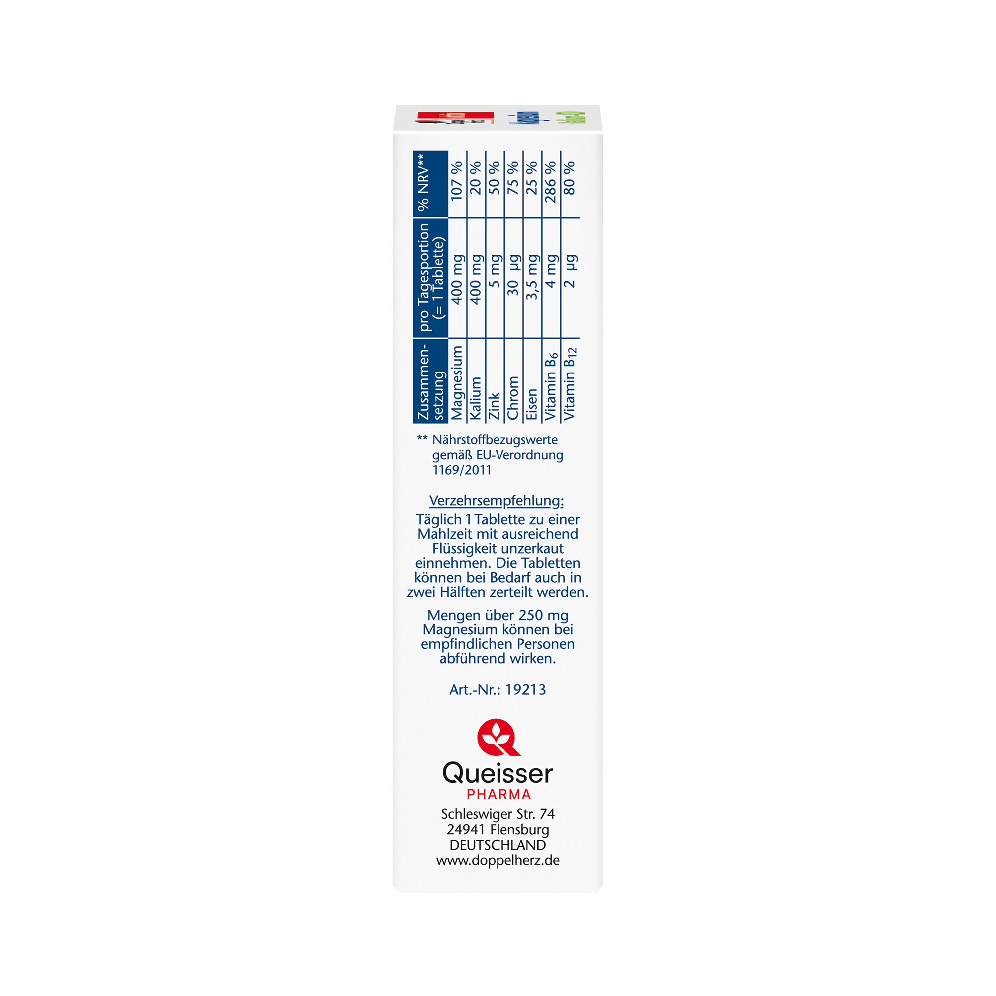 Doppelherz aktiv Magnesium 400 + Kalium, 30 Tabletten