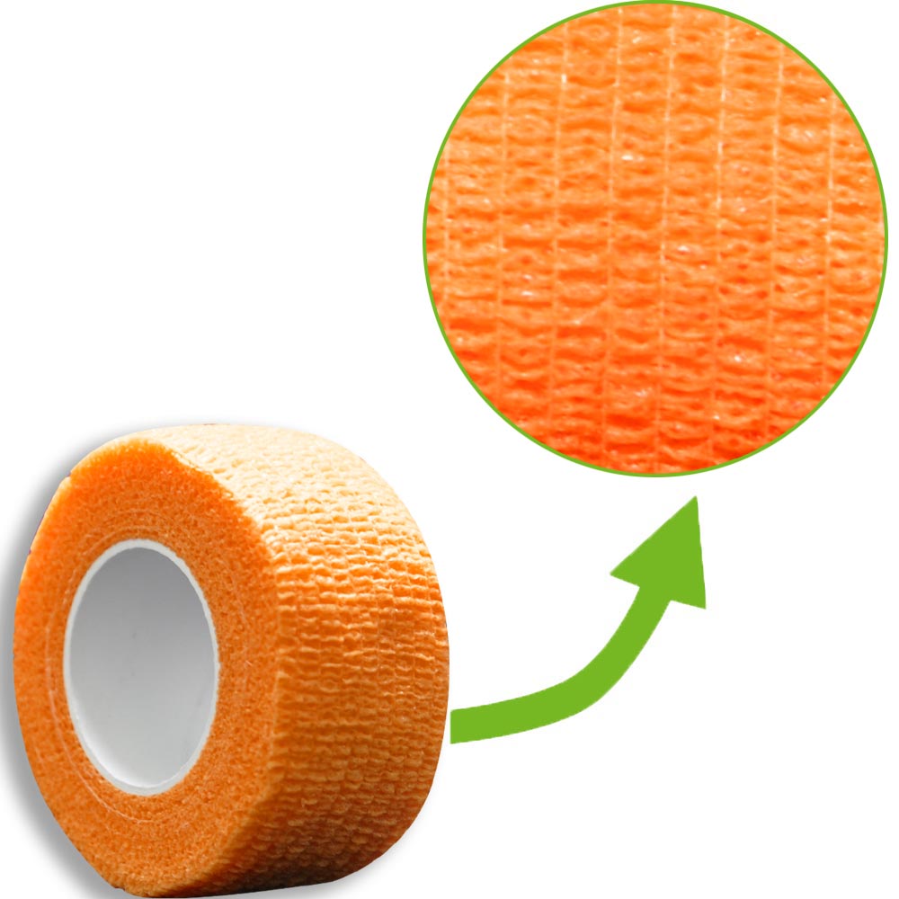 MC24® Fingertape color, kohäsiv, 2,5cmx4,5m, orange, 5St