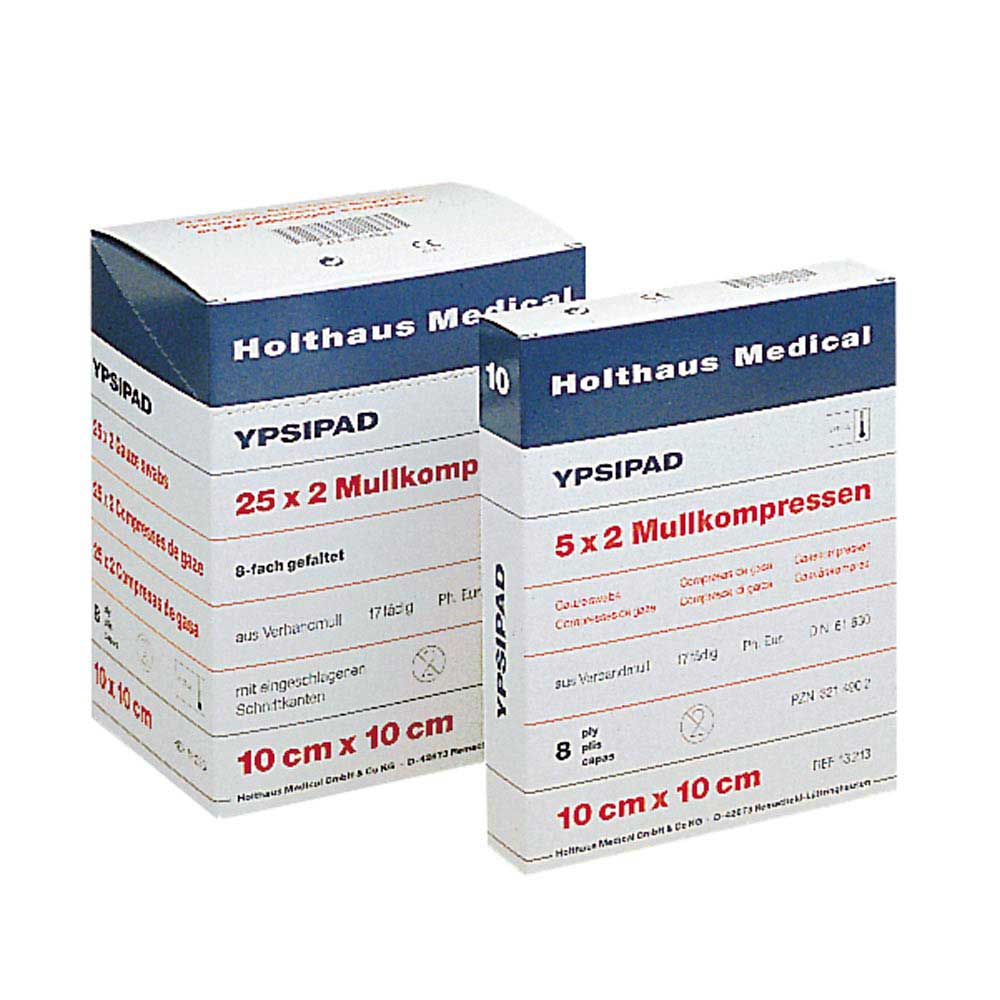 Holthaus Medical YPSIPAD Mullkompresse, 10x10cm, 25x2 St