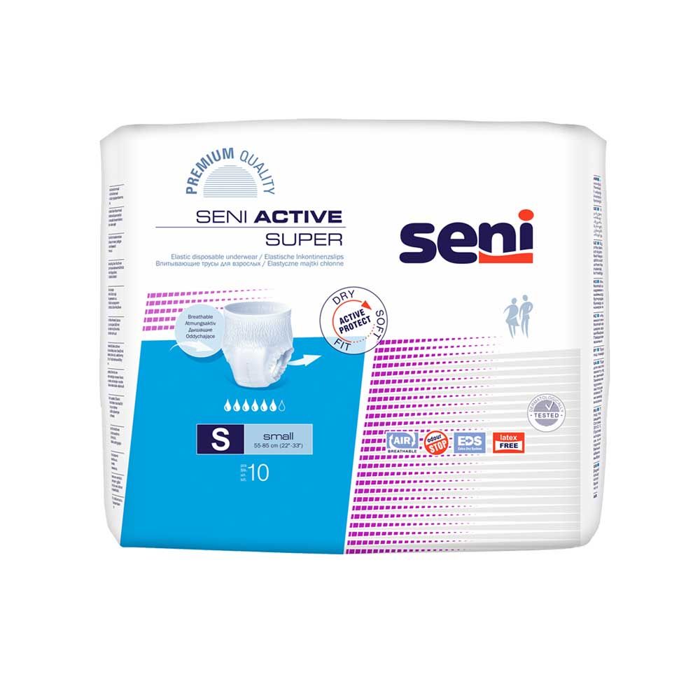 Seni Active Super Inkontinenzslips, aufreißbar, auslaufsicher, S 10St