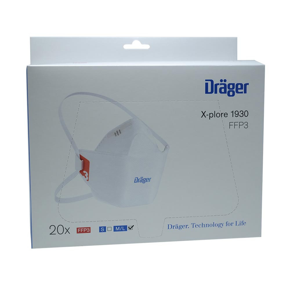 Dräger FFP3 Atemschutzmaske X-plore® 1930, verschiedene Packungsgrößen