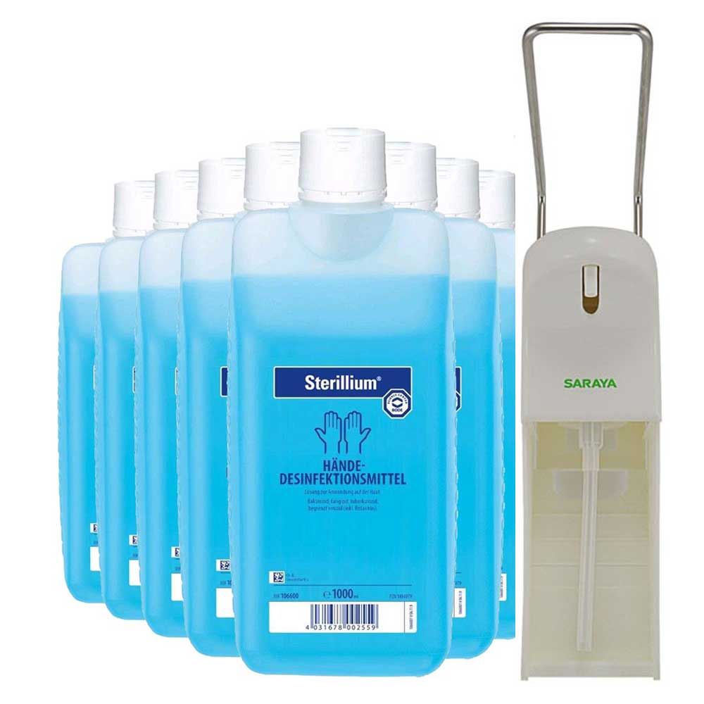 Bode / Saraya SET 10x 1000 ml Sterillium + Eurospender MDS-1000P