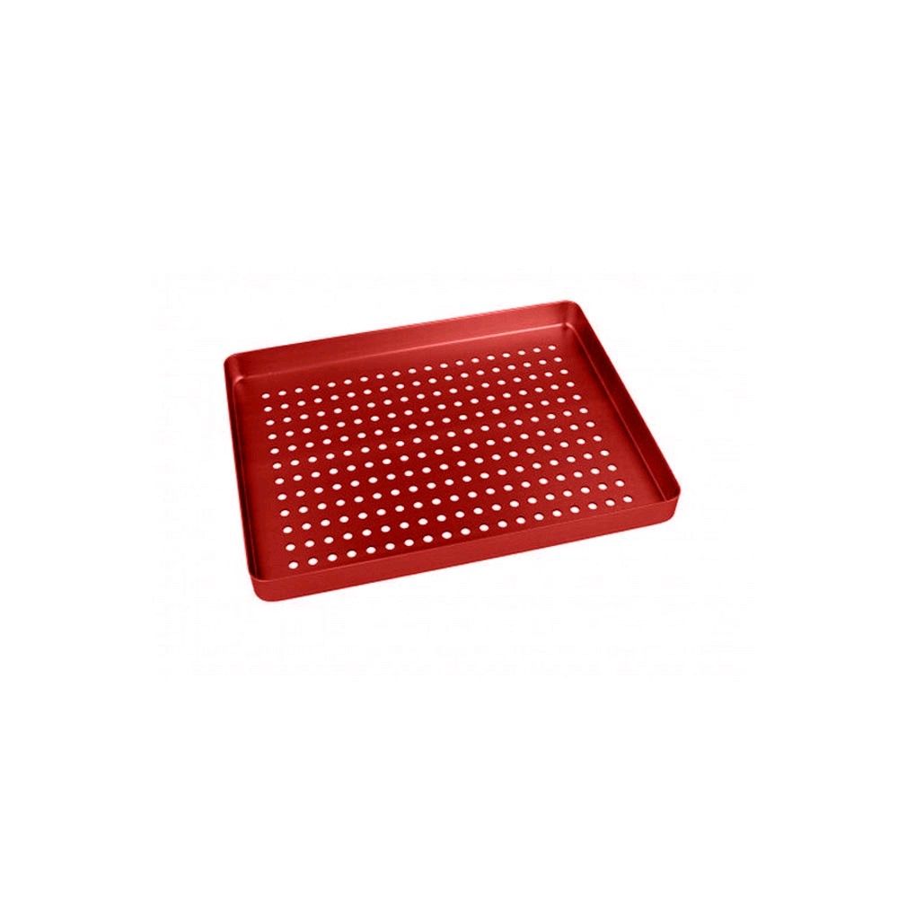 Euronda Mini-Tray Boden aus Aluminium, gelocht, rot