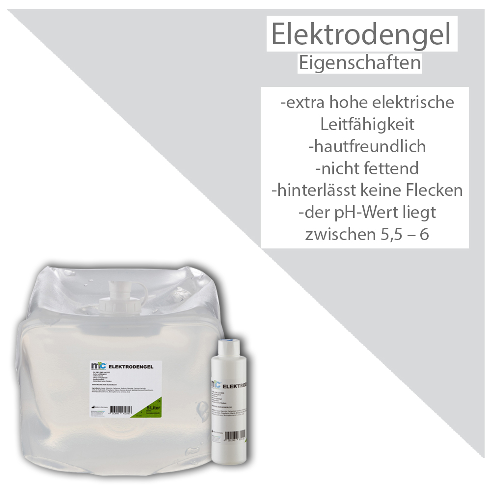 Elektrodengel für EKG, EMG und EEG, leitfähiges Gel, 60 x 250 ml