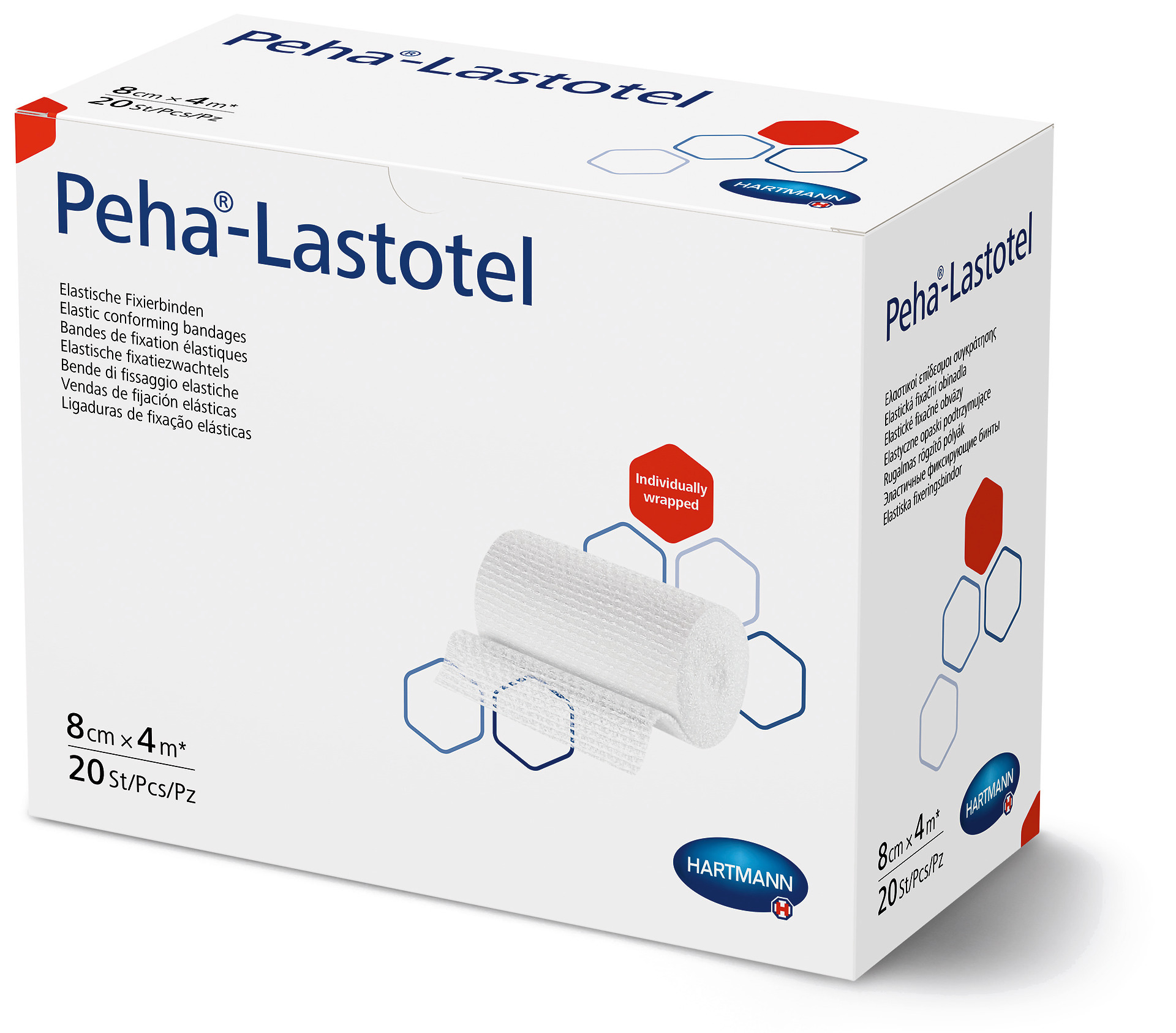 Hartmann Peha-Lastotel, Fixierbinde, 4cmx4m, 20 Binden