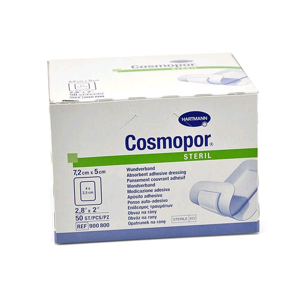 Hartmann Cosmopor steril Wundverband, Wundpflaster, 7,2 x 5 cm, 50 St.