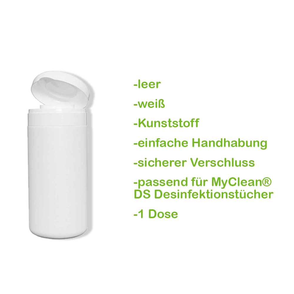 MaiMed Spenderdose für MyClean® DS Desinfektionstücher, weiß, leer