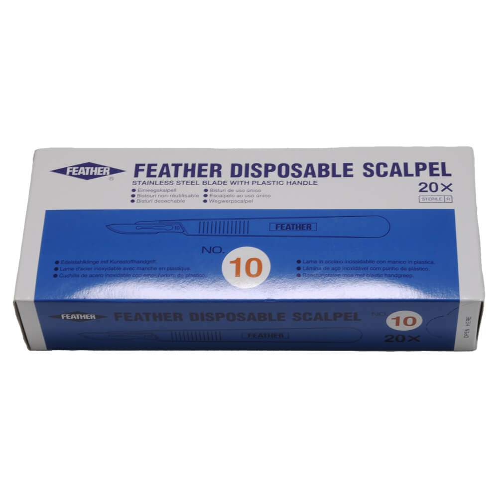 Feather Einmal-Skalpelle, steril, 20 Stück, Figur 22
