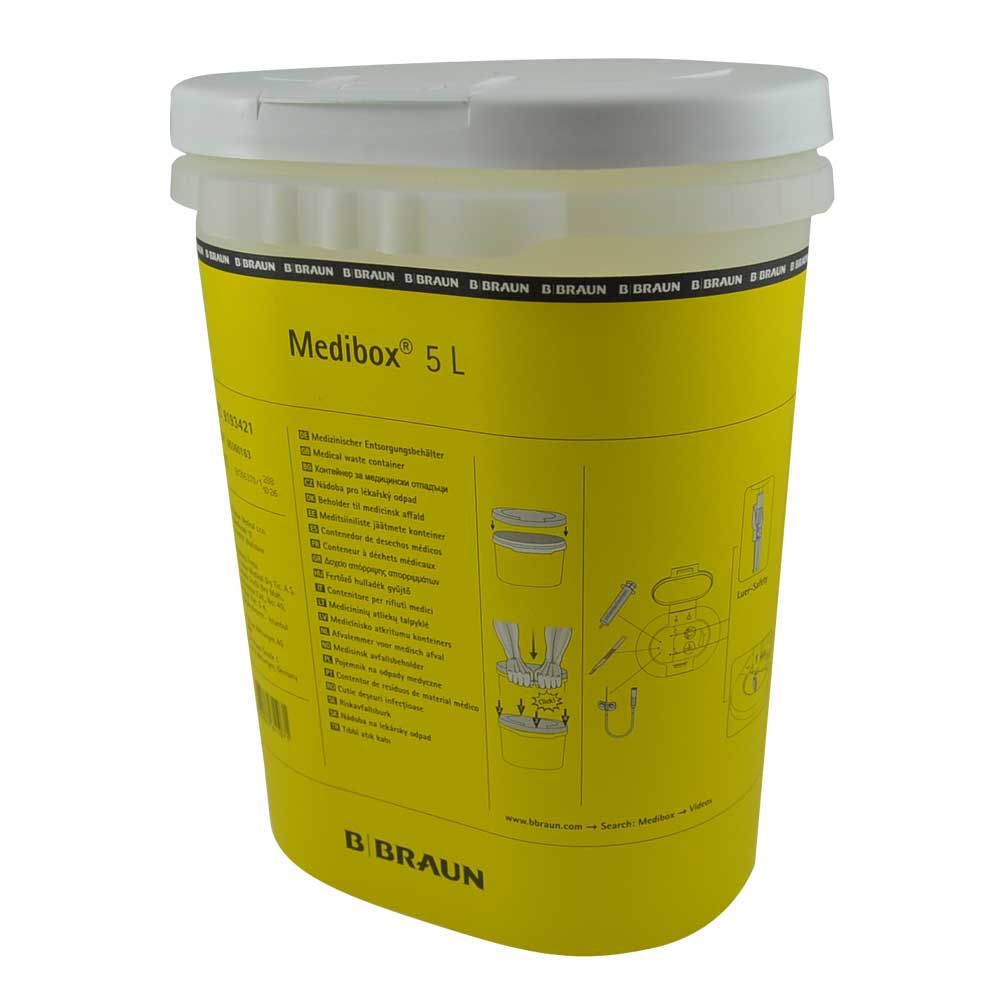 B.Braun Medibox Entsorgungsbehälter, 5L, versch. Öffnungen