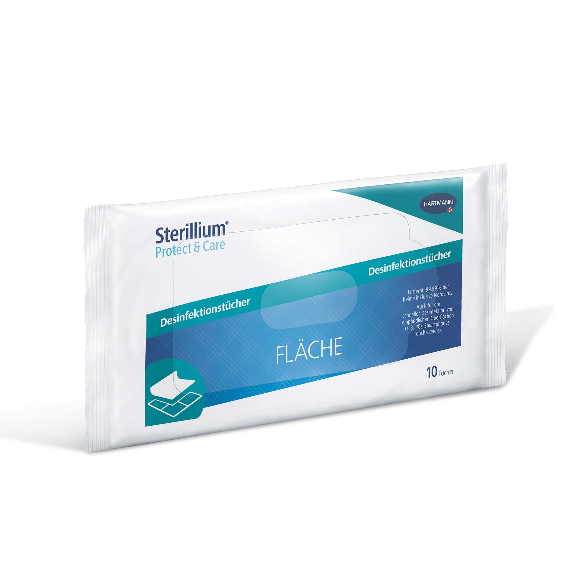Hartmann Sterillium Protect & Care Desinfektionstücher, Flächen, 10St