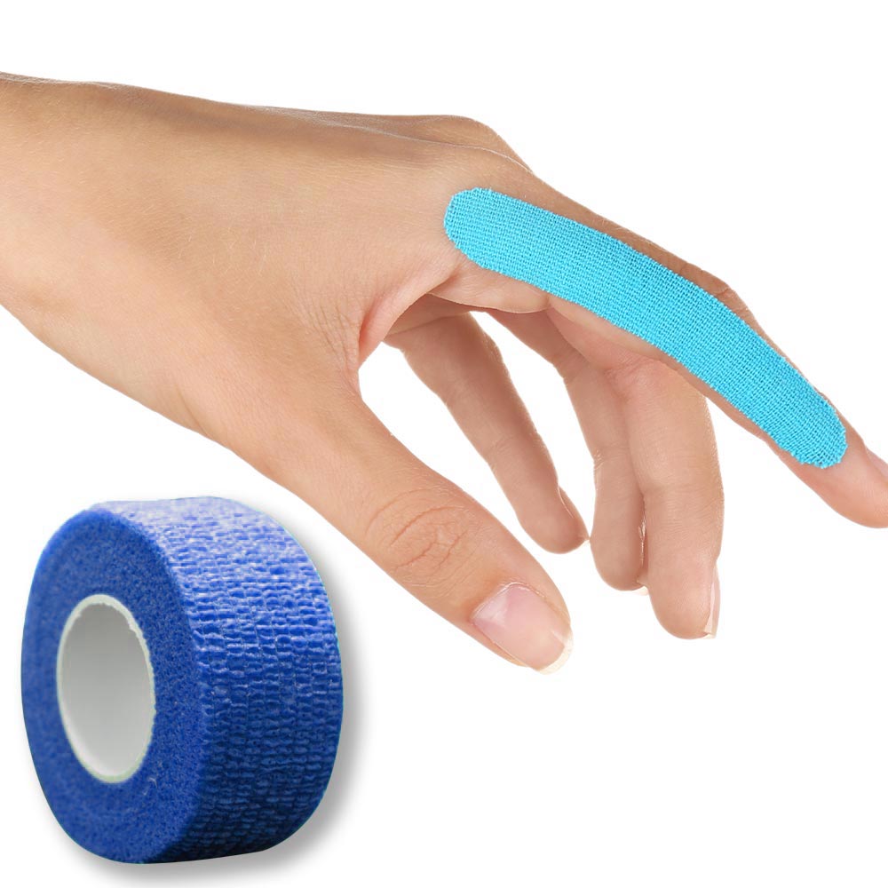 MC24® Fingertape color, kohäsiv, 2,5cmx4,5m, blau, 10St