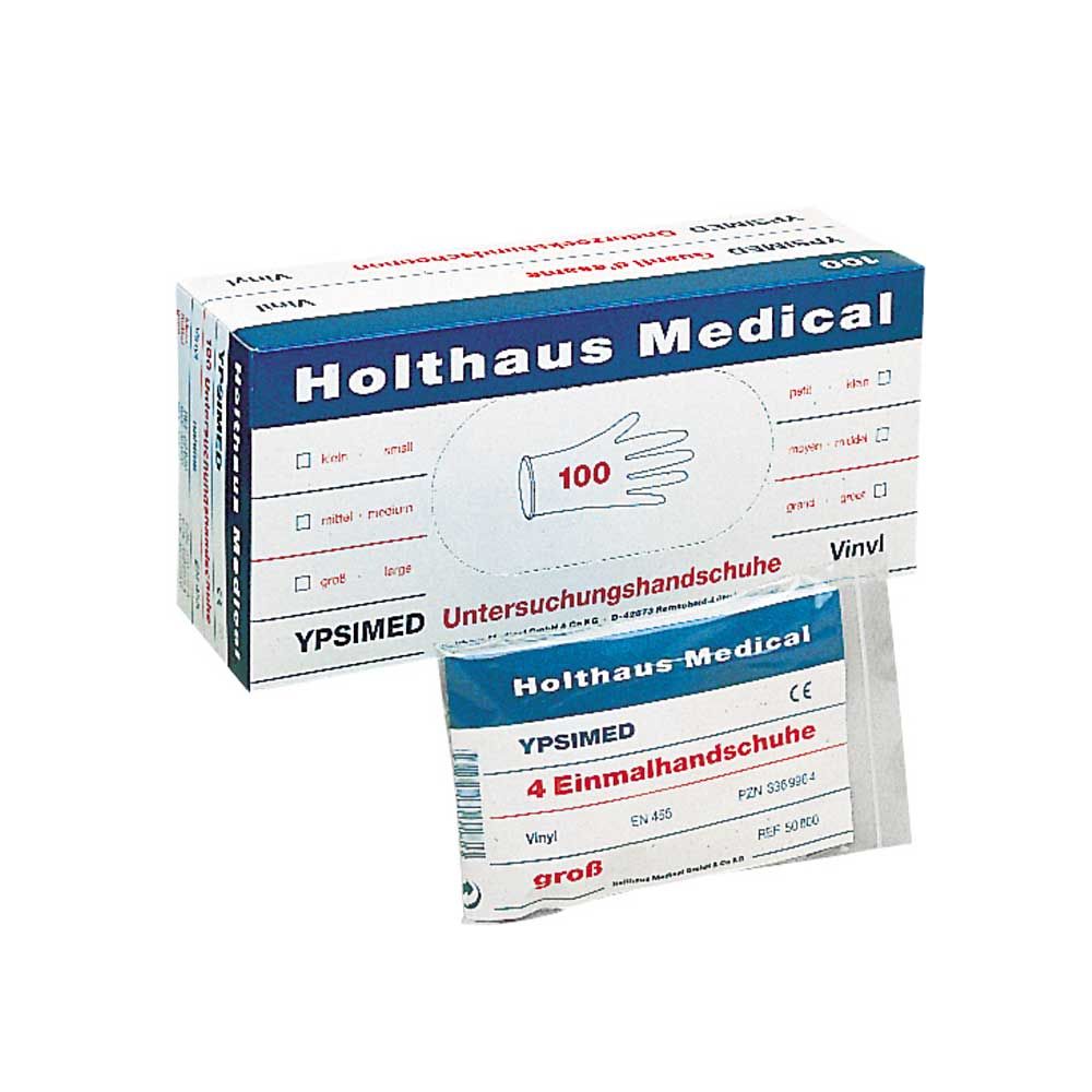 Holthaus Medical YPSIMED Vinylhandschuhe, S-L, 100 Stück