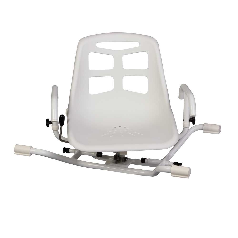 Behrend Badewannensitz Aluminium, Stuhlform, 360 Grad drehbar, 100 kg