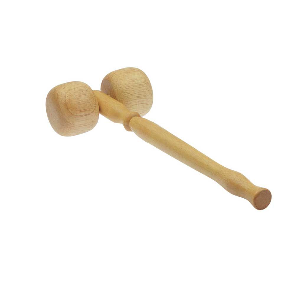 Behrend Massage-Doppelroller, Holz, Muskelstränge, 32 cm