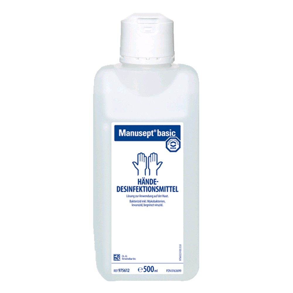 Bode Manusept® basic Händedesinfektion, farbstoff-/parfümfrei, 500 ml