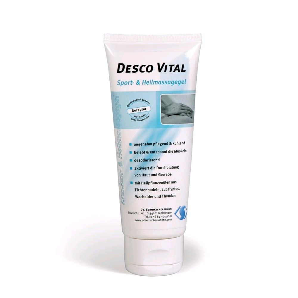 Dr Schumacher Desco Vital Gel, Sport- und Heilmassagegel, 100 ml Tube