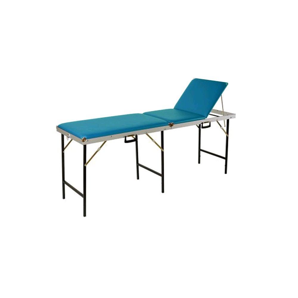 Mobile Behandlungsliege, Koffermassagebank 3-teilig, 70 cm, türkis