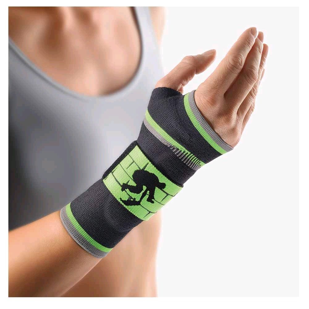 BORT ManuBasic® Sport Silikonpelotte, x-small, schwarz-grün, links