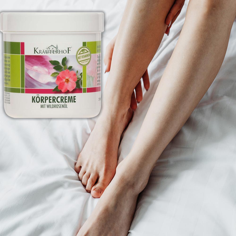 Asam Kräuterhof® Körpercreme mit Wildrosenöl, f. jede Haut, 250ml