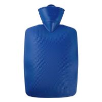 Hugo Frosch Klassik Wärmflasche 1,8 L, Lamelle, rot...