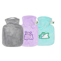 Hugo Frosch Mini Wärmflasche 0,2 L, Veloursbezug,...