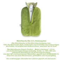 Hugo Frosch Öko Wärmflasche 2,0 L, Biobezug,...