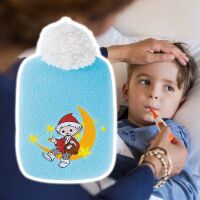 Hugo Frosch Eco Hot Water Bottle 0,8 L, Softfleece, Sandman, various Colors