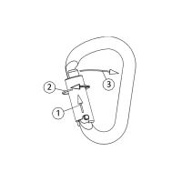 TEE-UU CT HMS SAFE LOCK 3T Karabiner, Alu, 3-fach...