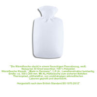 Hugo Frosch Klassik Wärmflasche 1,8 L, Fleecebezug,...