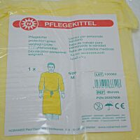 Pflegekittel aus Vliesstoff von Noba, steril, gelb,...