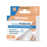 Elastische Mullbinde, weiss, atmungsaktiv, von...