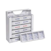 Ampri Tablettendispenser, Medikamenten-Spenderbox, 7...