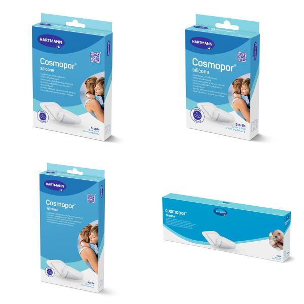 Hartmann Cosmopor® Silicone Wundschnellverband mit Euroanhänger, versch. Größen