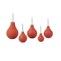 Behrend Birnspritze, weicher PVC, rot, Klistierrohr,...