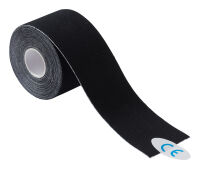 Power Kinesiologie Tape, 5 cm x 5 m, 1 Rolle, schwarz