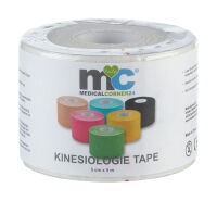 Medicalcorner24 Power Kinesiologie Tape 5cmx5m weiß...
