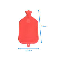 Gummi-Wärmflasche von Sänger, glatt, 3 Liter, verschiedene Farben