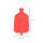 Gummi-Wärmflasche von Sänger, glatt, 3 Liter, verschiedene Farben