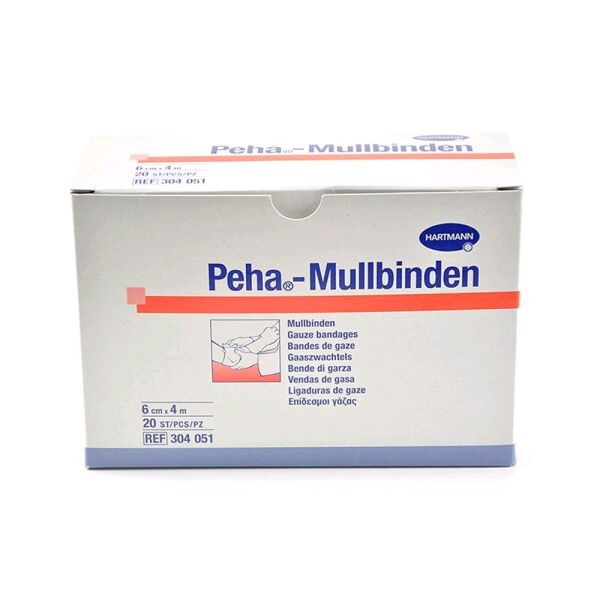 Peha Mullbinden von Hartmann, Fixierbinden, weiß, 20 Stück
