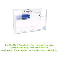 MaiMed Handschuhspender, für 1 oder 3 Handschuhboxen, aus Acryl