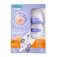 Lansinoh Weithalsflasche, NaturalWave™ Sauger, BPA...